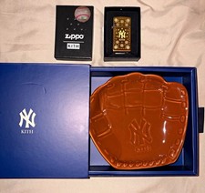 Exclusive Limited Edition Kith For Yankees Glove Catchtray And Zippo Lighter picture