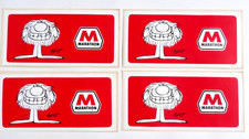 4 vintage JOHNNY HART comic  GROG marathon gas BUMPER STICKERS $17.95  picture