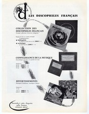 1956 Les Discophiles Français Record Label French Classical Music Advertising Je picture