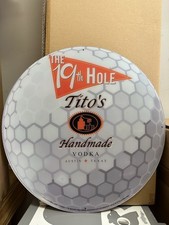 Titos Handmade Vodka Austin Texas 19th Hole Golf Ball Acrylic Sign picture