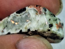 Beautiful Copper Replacement Agate -With Visible Copper - Michigan Copper Mine picture