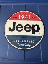 Jeep 4x4 Embossed Metal Signs 6X9