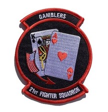 21st Fighter Squadron Gamblers Patch – Sew On picture