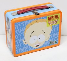 Vintage 2001 South Park Timmy Metal Lunch Box w Thermos NECA Comedy Central Set picture