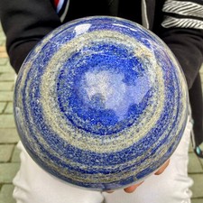 14.74LB Large Natural Lapis Lazuli Quartz Sphere Large Crystal Ball Reiki Heal picture
