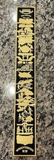 Boy Scout of America OA Lodge Order of the Arrow Legend Strip Patch Gold/Black picture
