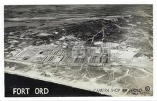 Fort Ord California Military Post Aerial View 1940's RPPC Photo Postcard COPY picture