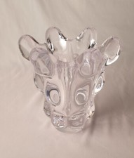 VTG Art Vannes glass teardrop crystal Splash vase France 50s 60s Murano Swung picture