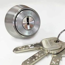 MIWA Cylinder JNDZ CY w 3 Dimple Keys  KABA ST NEW High Security Door Lock picture