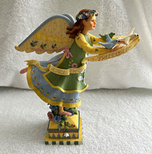 DEMDACO Wildflower Angels Gift of Freedom Angel Figurine Resin Painted 9in 2001 picture