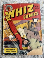 Whiz Comics #26 Captain Marvel Mightiest of Mortals 1942 RARE ORIGINAL picture