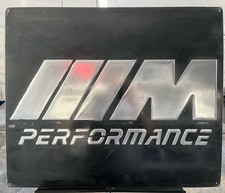 BMW M Performance Metal Sign 20x24” Handmade Raised Aluminum Relief  picture