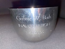 George W. Bush 2nd Inauguration 1-20-2005 Commemorative Kirk Stieff Pewter picture