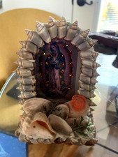 Folk Art Shell Shadow Box Virgin de Guadalupe  picture