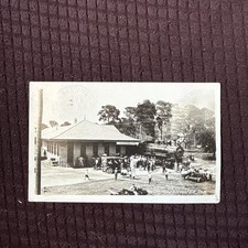 1912 RPPC Clearwater FL New Depot Atlantic Coast Line Train Cars Rare Unique picture