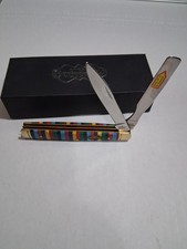 Frost Steel Warrior Doctors Folding Knife Multi Color Stone Handle  SW-120TQT picture