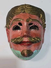 Antique Hand Carved Guatemalan Festival Mask Early 20th C. Folk Art Gordon Frost picture