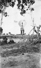 Casterton District, Victoria, 1920 Two men adjusting a Brown Brothers Old Photo picture