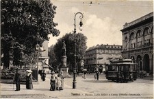 TURIN CITY - Tram - Corso Vittorio Emanuele II and Station - VG - DT121 picture