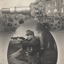 WWI Austrian Soldier Rifle Artillery Real Photo Postcard RPPC picture