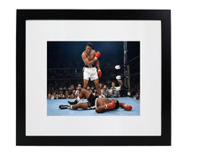 Boxer Muhammad Ali Vs Sonny Liston Knock Out Matted & Framed Photo Picture picture