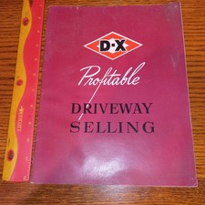 VINTAGE   1951 DX  GAS  SERVICE Station ATTENDENT   PROMO  LITERATURE picture