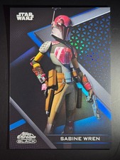 2022 Topps Star Wars Chrome Black - Sabine Wren Blue /75 picture