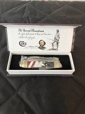 RARE COLT CT-714 2nd Amendment Series Pearl Eagle Pocketknife NOS Original Box picture
