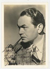 Edward G. Robinson 1945 Signed w/Inscription 5x7 Actor Summer Vacation Photo  picture