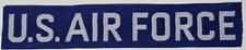 USAF U.S. AIR FORCE BDU Uniform Blue & White nylon name tape patch Vintage NOS picture