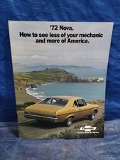 1972 GM Chevy Nova Original Dealer Brochure Booklet Chevrolet - GL326 picture