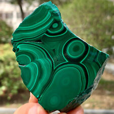 191G Natural glossy Malachite transparent cluster rough mineral sample picture