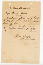 1882 Handwritten Letter DeLand Florida Cream Signed A Putnam Ferris & Smith picture