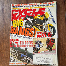 Cycle World Magazine Sept 1998 “Big Bangs” Sport-Twin Issue Buell X1 picture