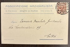 Cartolina Associazione Nazionalista - Milano 1913 - Partito precursore Fascismo picture