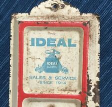 Ideal Sales Service Radiator Vintage Advertising Auto Farm Thermometer Sign 565A picture