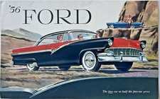Ford Motor Co. 1956 FULL LINE SALES BROCHURE Fold Out ORIGINAL Fairlane 8F picture
