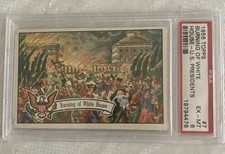 1956 Topps The White House U.S. Presidents #7 Burning Of White House PSA 6 EX-MT picture