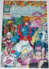 WildC.A.T.S #1 Aug 1992 1st appearance Wildcats. Insert Card attached VF- to VF+ picture