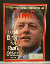 BILL CLINTON SIGNED AUTOGRAPHED 1992 TIME MAGAZINE / PRE PRESIDENCY  picture
