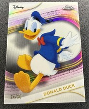 2025 Disney Topps Chrome Donald Duck #34 White Refractor /30 picture
