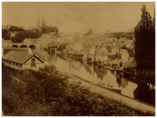 France, Saint-Lô, Panoramic View Vintage Albumen Print Albumen Print 20, picture