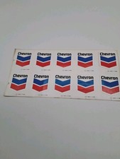 Full Page of Vintage Small  Chevron Decals From 1989 picture
