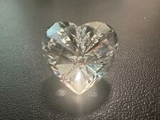 Swarovski small Crystal Heart shaped figurine Diamond cut Paper Weight picture