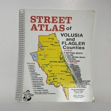 Vintage 90’s Volusia And Flagler County Florida Street Atlas Spiral picture