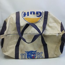 RARE Vtg 1990’s Duffle Bag UK Kentucky Wildcats Sponsor GULF Oil Company *USED* picture