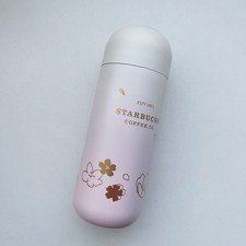 2025 New Starbucks Premium Sakura Pink-White Gradient Vacuum Thermos Cup 14oz picture