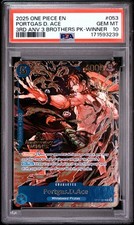 Portgas D. Ace 053 3rd Anniversary Winner One Piece PSA 10 picture