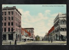 M39 Antique Postcard Linen Views Main Street Tulsa Oklahoma OK Streetcar 1911 picture