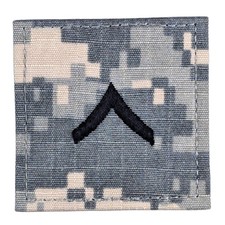 Private (PV2) UCP Rank Patch - Hook Fastener - Army Combat Uniform (ACU) picture